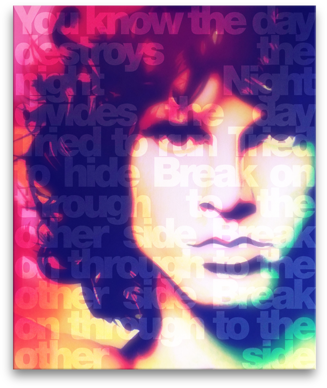 Jim Morrison stramashed digital artwork