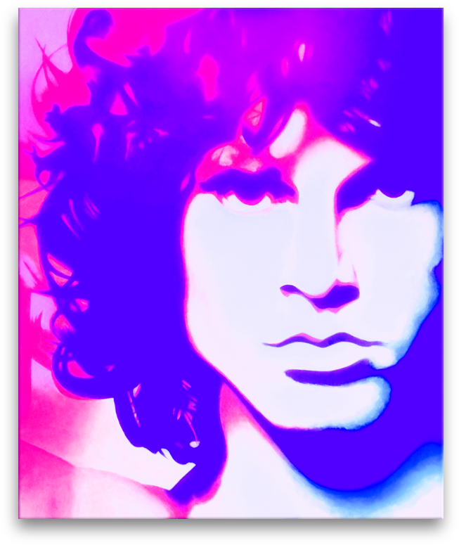 Jim Morrison stramashed digital artwork