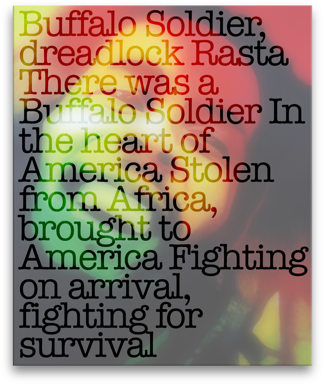 Bob Marley stramashed digital artwork