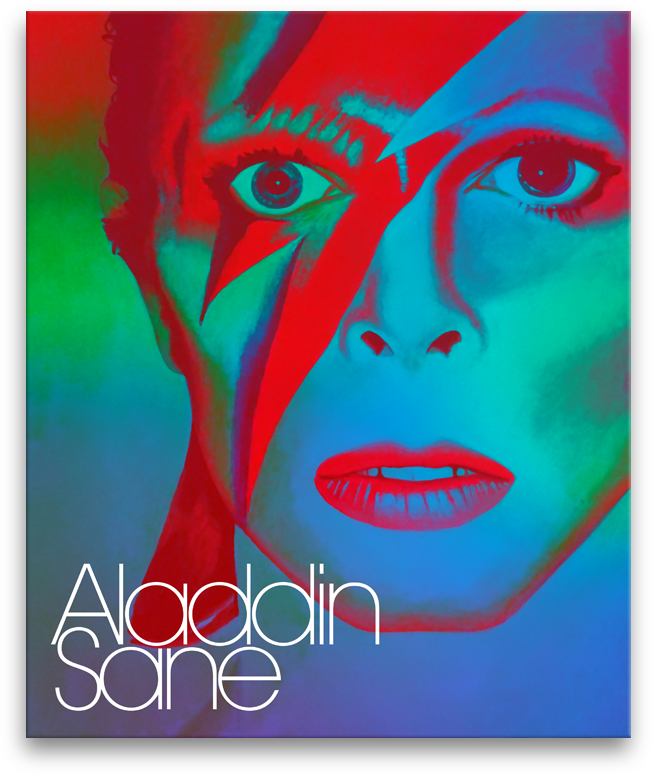 David Bowie stramashed digital artwork