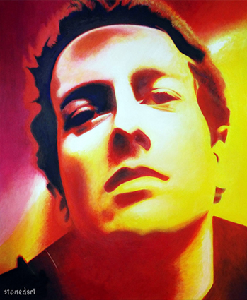 Joe Strummer painting art