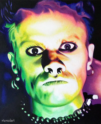 Keith Flint painting art