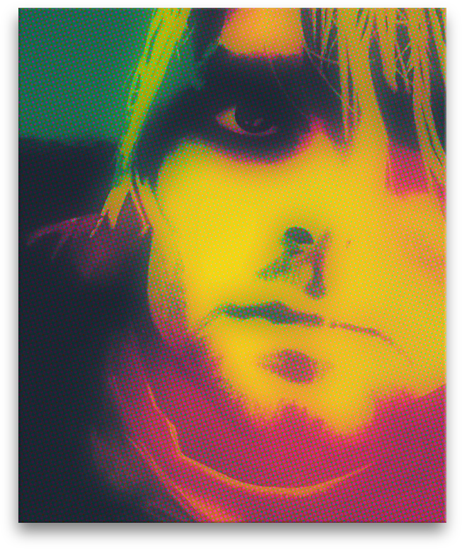 Kurt Cobain stramashed digital artwork